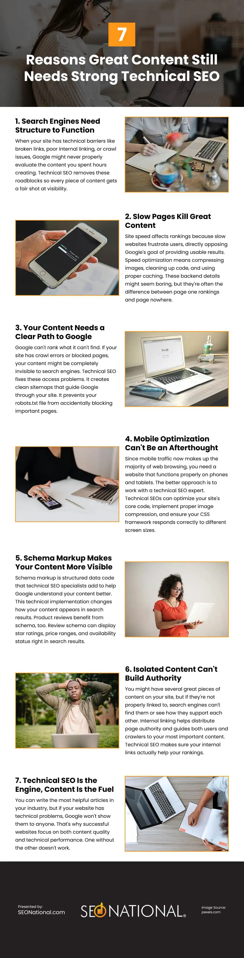 7 Reasons Great Content Still Needs Strong Technical SEO Infographic