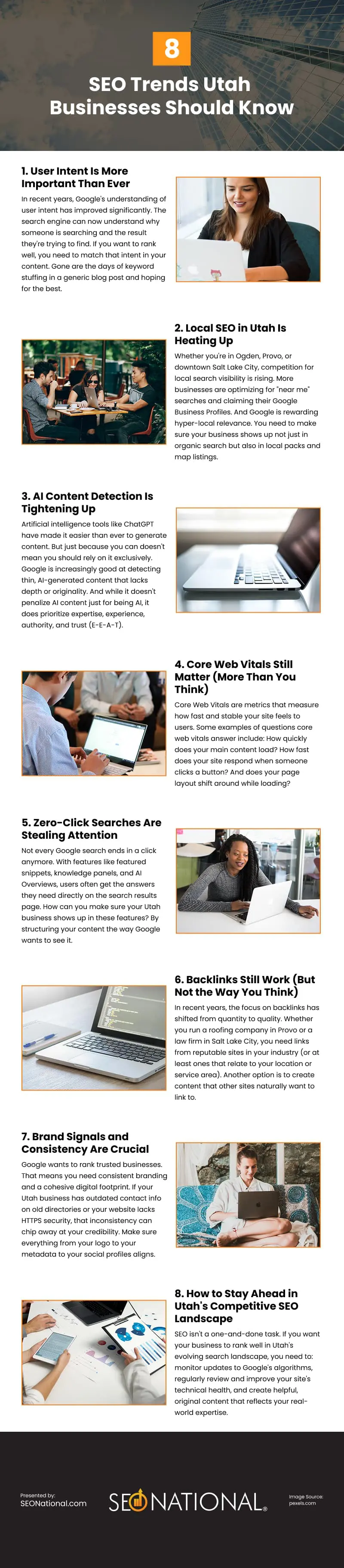 8 SEO Trends Utah Businesses Should Know Infographic