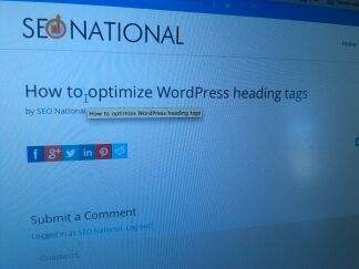 optimize WordPress heading optimize WordPress heading
