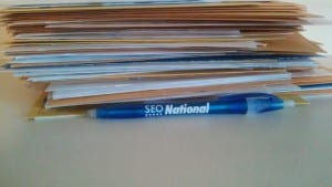 Comcast letter pile