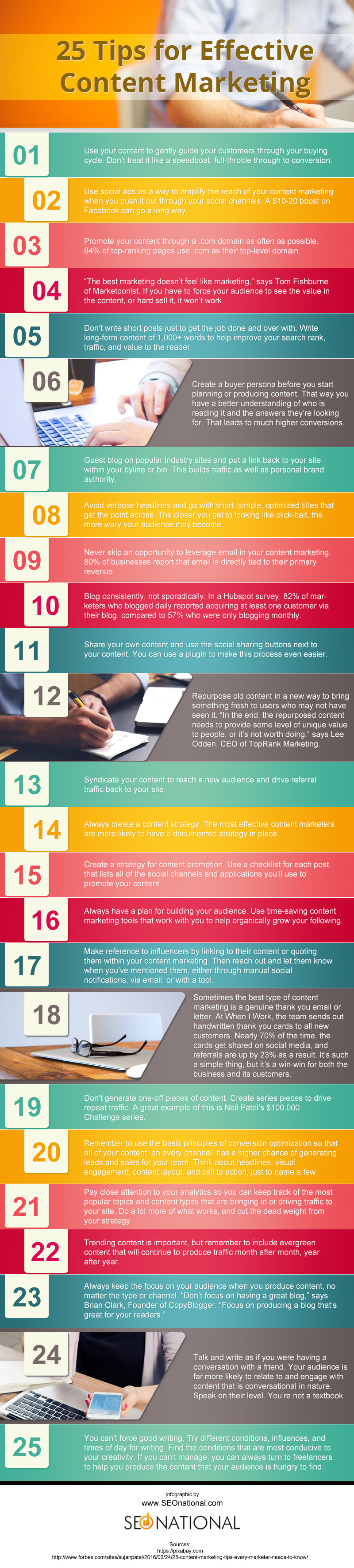25 Tips for Effective Content Marketing [infographic]