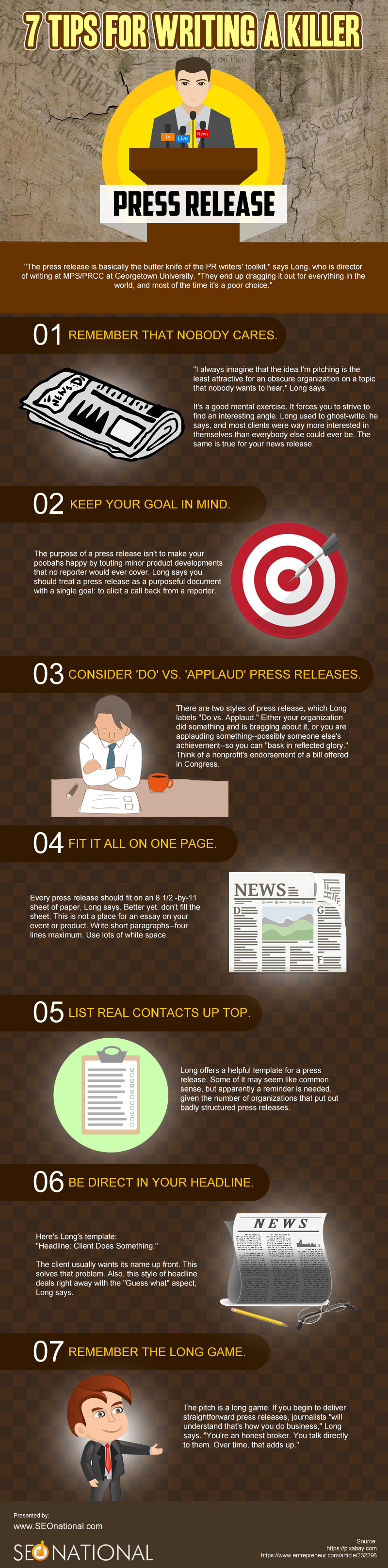 7 Tips for Writing a Killer Press Release [infographic]