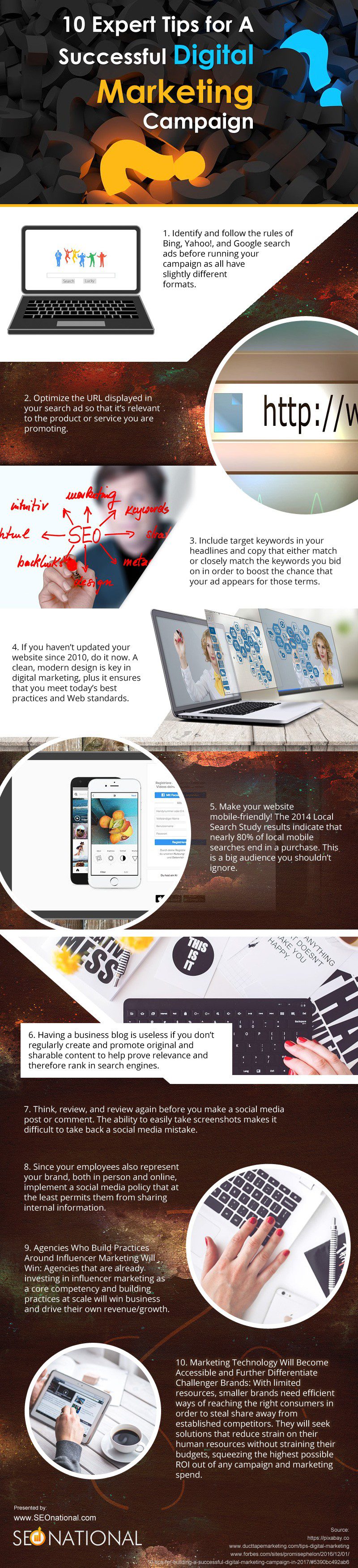 10 Expert Tips for a Successful Digital Marketing Campaign [infographic]