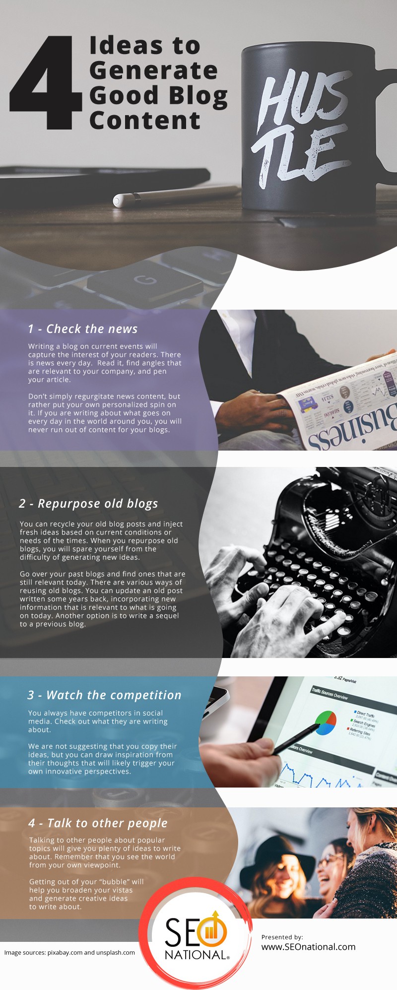 4 Ideas to Generate Good Blog Content [infographic]