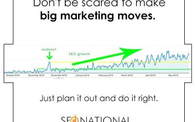 Don’t be scared to make big marketing moves